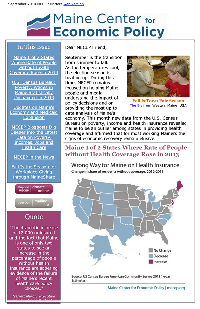 September 2014 MECEP Matters new website